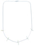 Liquid Silver Mother Of Pearl Bird Bead Necklace DX117173